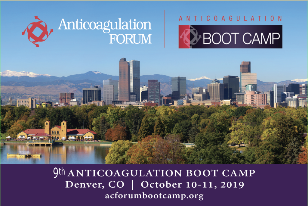 9th Anticoagulation Bootcamp North American Thrombosis Forum