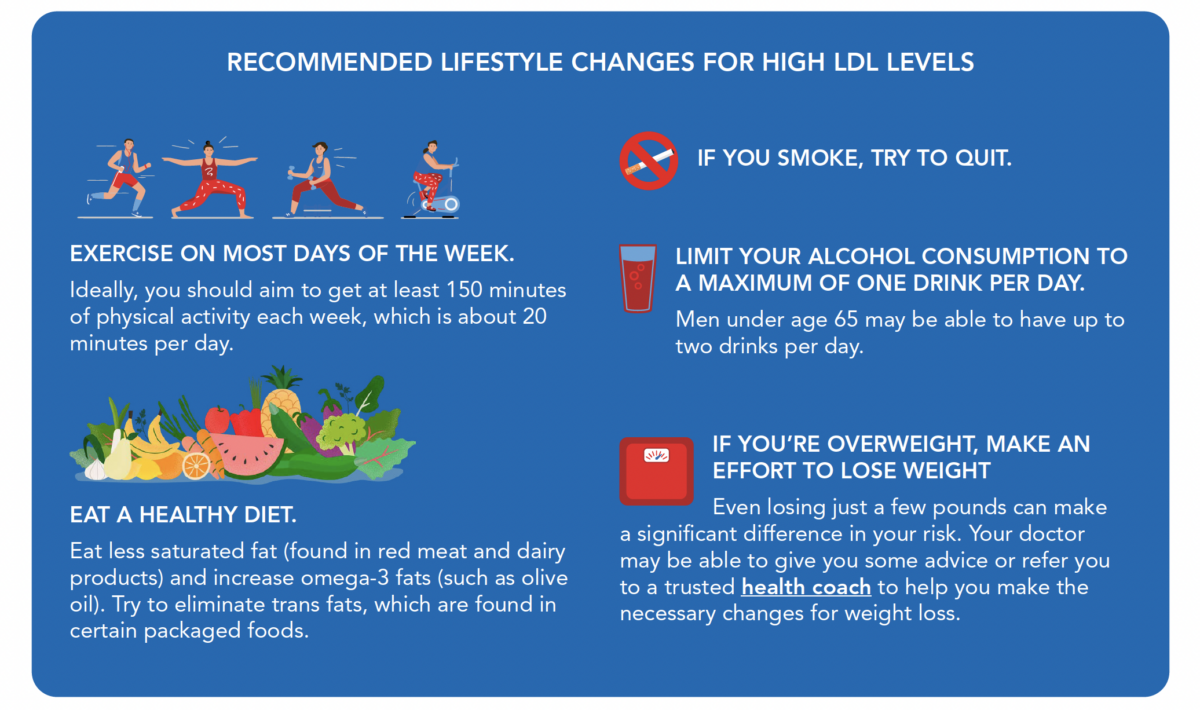 High LDL Levels Infographic