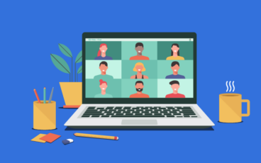 Support Group thumbnail image - cartoon people on a video call screen